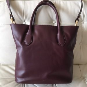 j crew harper leather tote